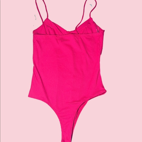 3/$20 Polly & Esther Red Bustier Bodysuit - Picture 2 of 3